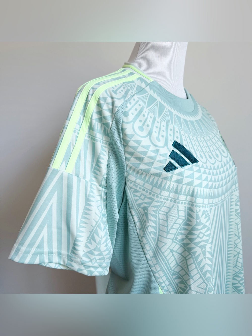 Adidas Mexico 2024 Away Soccer Jersey Mens Large Light Green - Picture 5 of 16